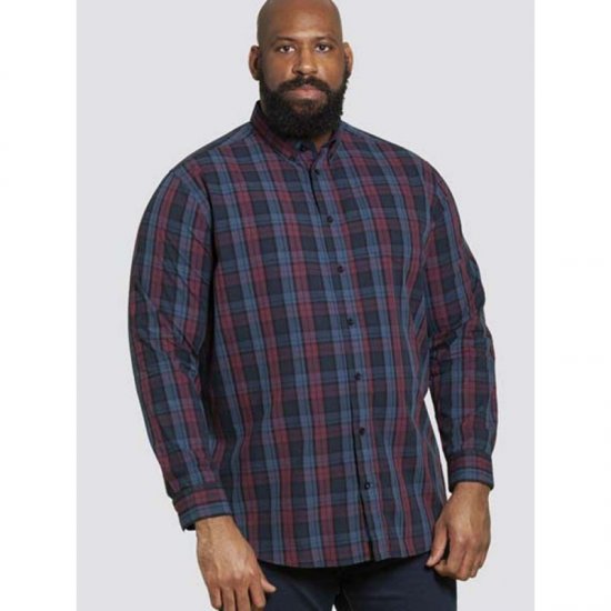 D555 Enderby Long Sleeve Shirt - Hemden - Overhemden Grote Maten Heren