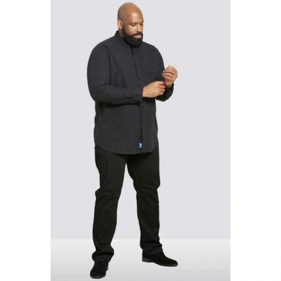 D555 Jared Long Sleeve Shirt - Hemden - Overhemden Grote Maten Heren