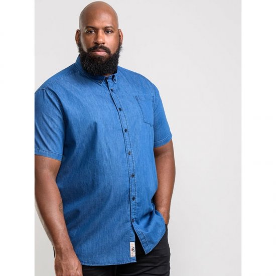 D555 Arnold Denim Shirt - Hemden - Overhemden Grote Maten Heren
