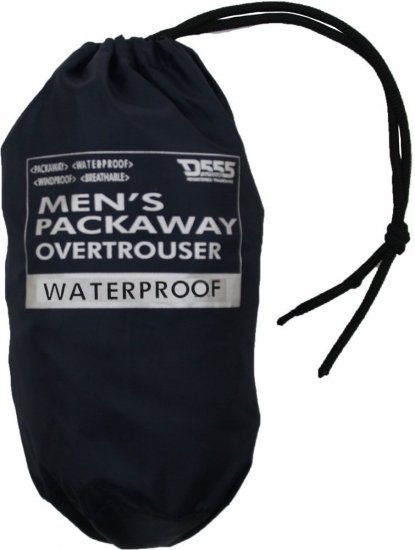 D555 Elba "Packaway" Rain Pants Black - Sportkleding & outdoor - Grote Maten Sportkleding Heren