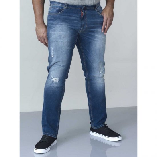 D555 Asher 1959 Stretch Jeans with rips - Jeans & broeken - Jeans & Broeken Grote Maten Heren