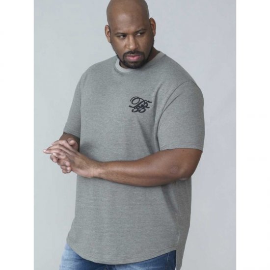 D555 Agler Waffle T-shirt Khaki - T-shirts - Grote Maten T-shirts Heren