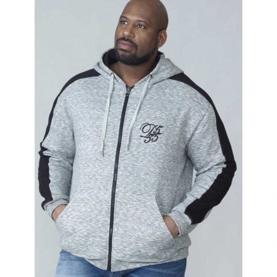 D555 Ronnie Full zip Hoodie - Sweaters & hoodies - Sweaters & Hoodies Grote Maten Heren