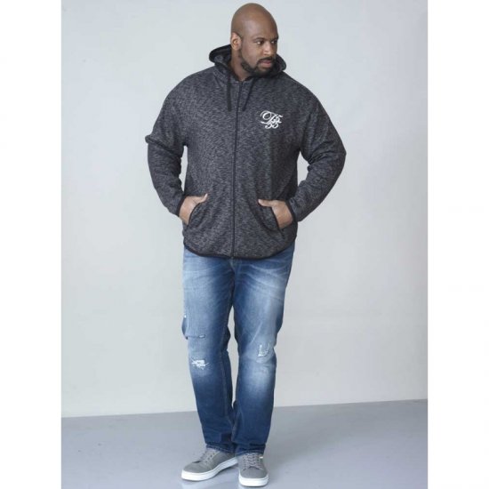 D555 Bennie Full zip Hoodie - Sweaters & hoodies - Sweaters & Hoodies Grote Maten Heren