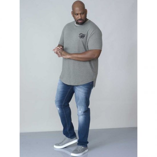 D555 Agler Waffle T-shirt Khaki - T-shirts - Grote Maten T-shirts Heren