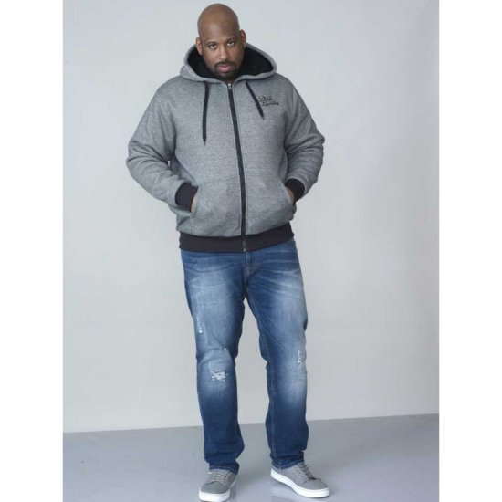 D555 William Sherpa Lined Hoodie - Sweaters & hoodies - Sweaters & Hoodies Grote Maten Heren