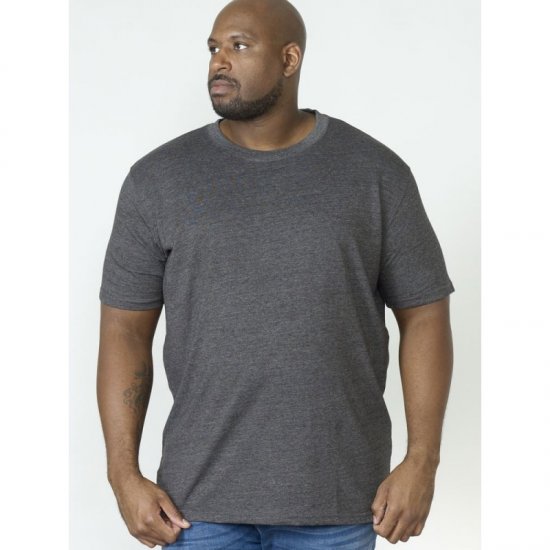 D555 Flyers Crew Neck T-shirt Charcoal - T-shirts - Grote Maten T-shirts Heren