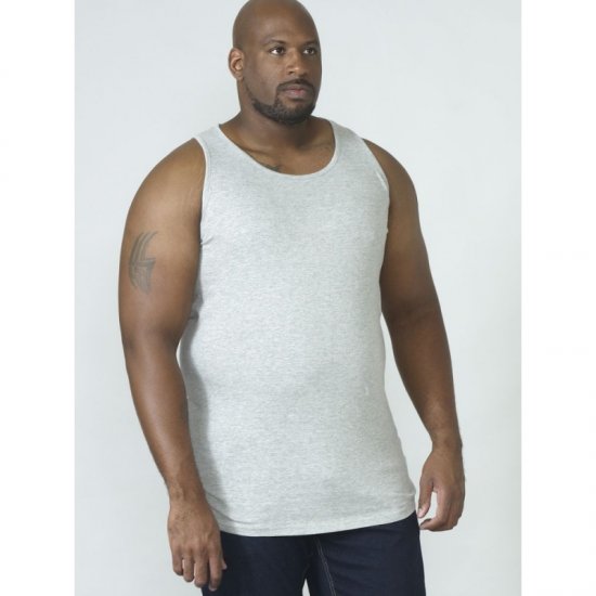 D555 Fabio Tanktop Grey - T-shirts - Grote Maten T-shirts Heren