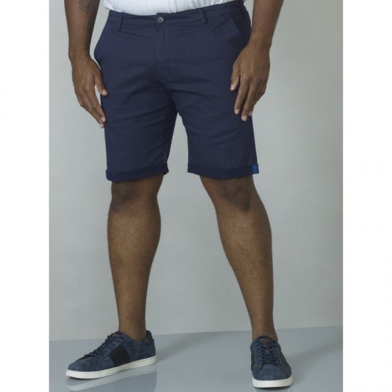 D555 Calvin Stretch Shorts Navy - Shorts - Grote Maten Korte Broeken Heren