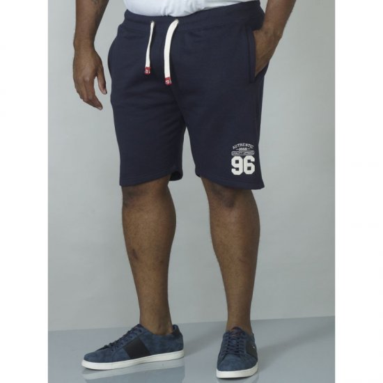 D555 Lindon Jersey Shorts Navy - Joggingbroeken & shorts - Joggingbroeken & Shorts Heren Grote Maten