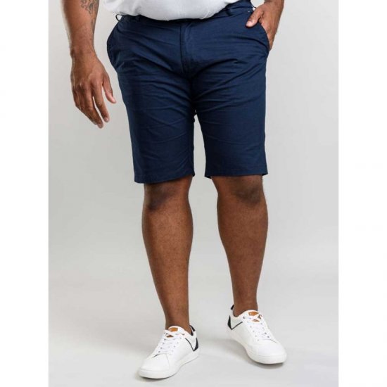 D555 Lopez Stretch Shorts Navy - Shorts - Grote Maten Korte Broeken Heren
