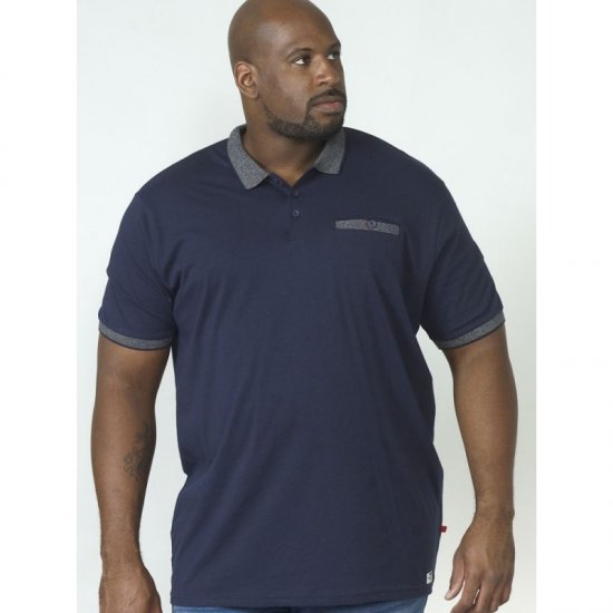 D555 Walker Polo Navy - Polo shirts - Grote Maten Poloshirts Heren