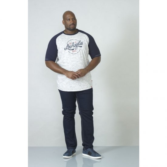 D555 Judson T-shirt Navy - T-shirts - Grote Maten T-shirts Heren