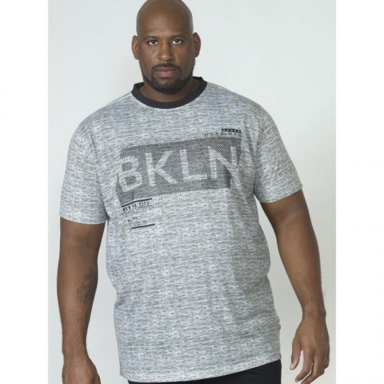 D555 NewYork Brooklyn T-shirt Black - T-shirts - Grote Maten T-shirts Heren
