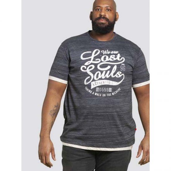 D555 Maiden T-shirt Black - T-shirts - Grote Maten T-shirts Heren