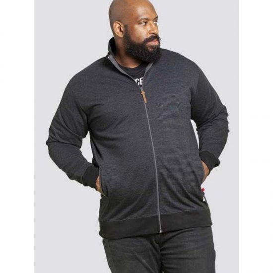 D555 Buxton Full Zip Sweatshirt Black - Sweaters & hoodies - Sweaters & Hoodies Grote Maten Heren