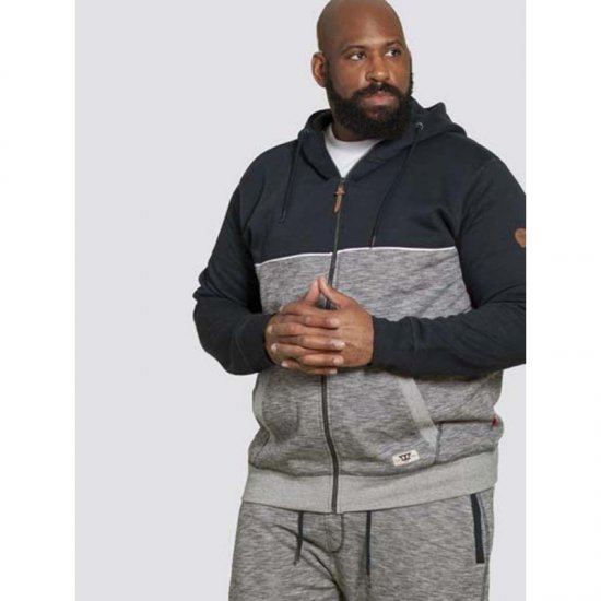 D555 Lamarsh Hoodie Navy - Sweaters & hoodies - Sweaters & Hoodies Grote Maten Heren