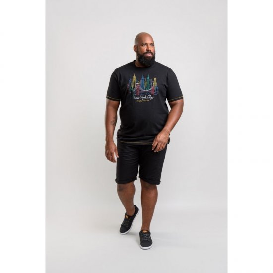 D555 Shelby T-shirt Black - T-shirts - Grote Maten T-shirts Heren