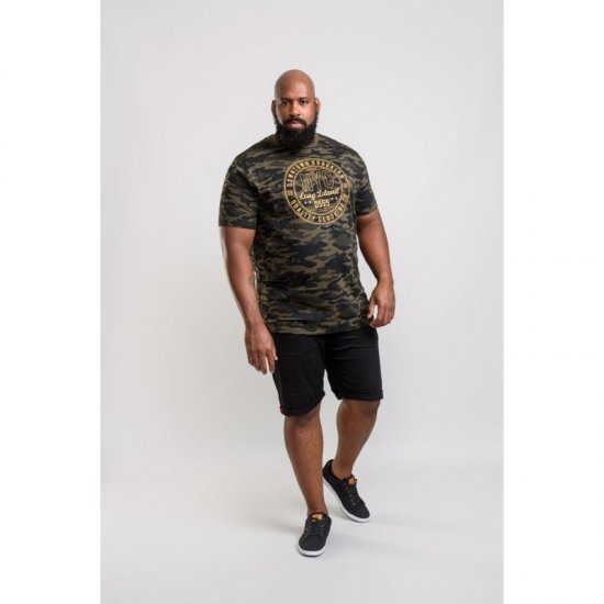 D555 Thompson T-shirt Jungle Camo - T-shirts - Grote Maten T-shirts Heren