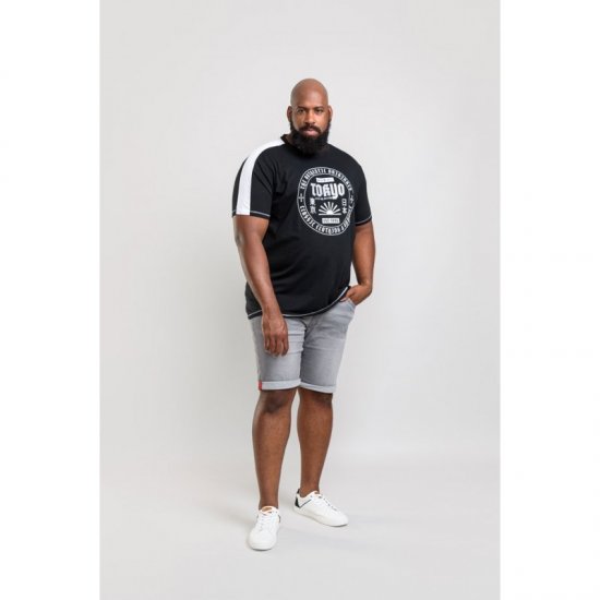 D555 Walton T-shirt Black - T-shirts - Grote Maten T-shirts Heren