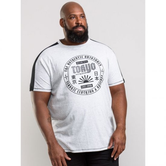 D555 Walton T-shirt White - T-shirts - Grote Maten T-shirts Heren
