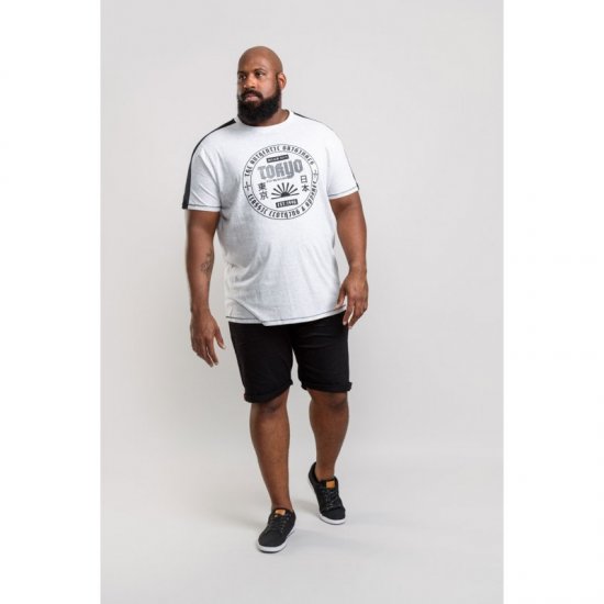 D555 Walton T-shirt White - T-shirts - Grote Maten T-shirts Heren