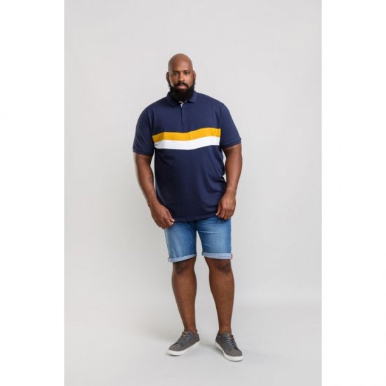 D555 Hopkins Polo Navy - Polo shirts - Grote Maten Poloshirts Heren