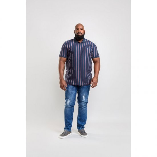 D555 Martel Polo Navy - Polo shirts - Grote Maten Poloshirts Heren