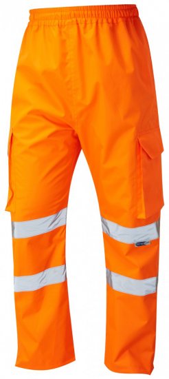 Leo Appledore Cargo Rain pants Hi-Vis Orange - Werkkleding - Werkkleding Grote Maten Heren