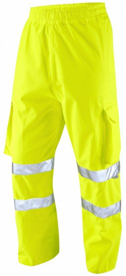 Leo Instow Breathable Executive Cargo Rain pants Hi-Vis Yellow - Werkkleding - Werkkleding Grote Maten Heren