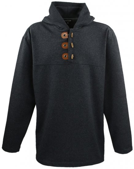Lavecchia 605 Pullover Hoodie Charcoal - Sweaters & hoodies - Sweaters & Hoodies Grote Maten Heren