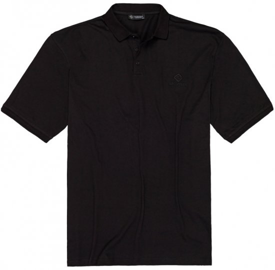 Lavecchia 1000 Pique Polo Black - Polo shirts - Grote Maten Poloshirts Heren