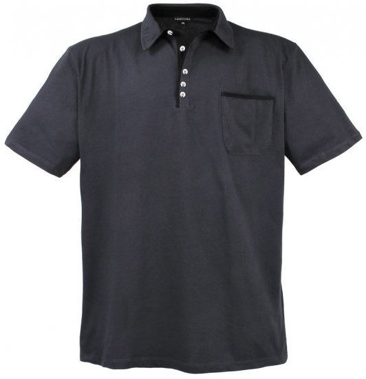 Lavecchia 1701 Jersey Poloshirt Charcoal - Polo shirts - Grote Maten Poloshirts Heren