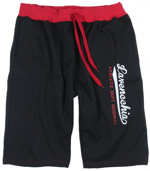 Lavecchia 2017 Sweatshorts Black/Red - Joggingbroeken & shorts - Joggingbroeken & Shorts Heren Grote Maten