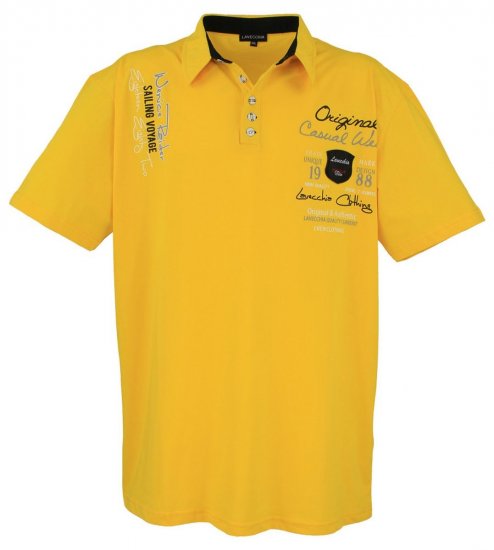 Lavecchia 610 T-shirt met kraag Geel - Polo shirts - Grote Maten Poloshirts Heren