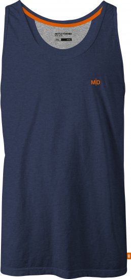 Motley Denim Madrid Tank top Dark Indigo - T-shirts - Grote Maten T-shirts Heren