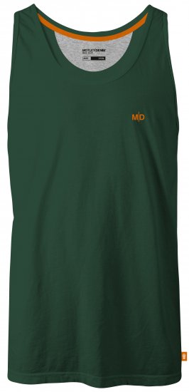 Motley Denim Madrid Tank top Racing Green - T-shirts - Grote Maten T-shirts Heren