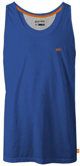 Motley Denim Madrid Tank top Royal Blue - T-shirts - Grote Maten T-shirts Heren