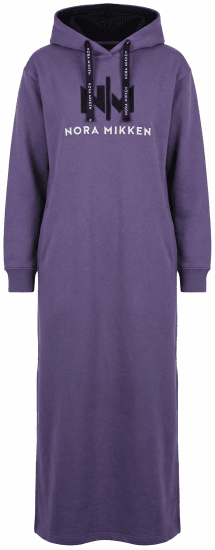 Nora Mikken MARI Maxi Hoodie Dress Purple - Sweaters & hoodies - 