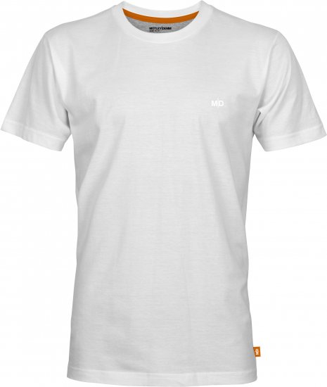 Motley Denim Malaga T-Shirt White - T-shirts - Grote Maten T-shirts Heren