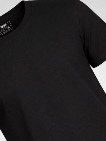 D555 Smartly T-shirt ronde hals Zwart set van 5 - T-shirts - Grote Maten T-shirts Heren
