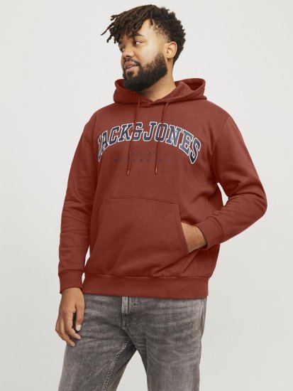 Jack & Jones CALEB Hoodie Red - Sweaters & hoodies - Sweaters & Hoodies Grote Maten Heren