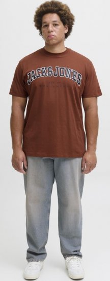 Jack & Jones Caleb Varsity T-Shirt Red - T-shirts - Grote Maten T-shirts Heren