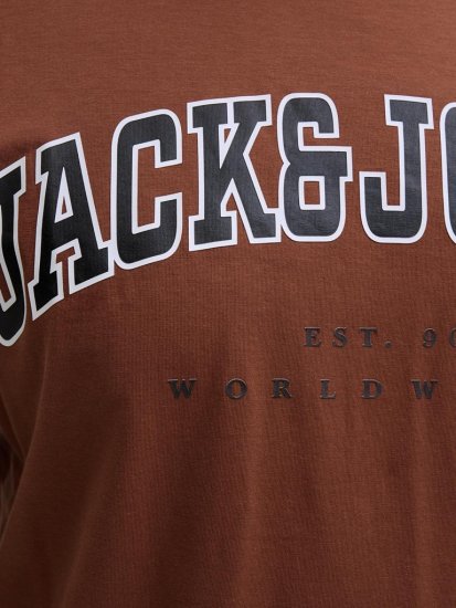 Jack & Jones Caleb Varsity T-Shirt Red - T-shirts - Grote Maten T-shirts Heren