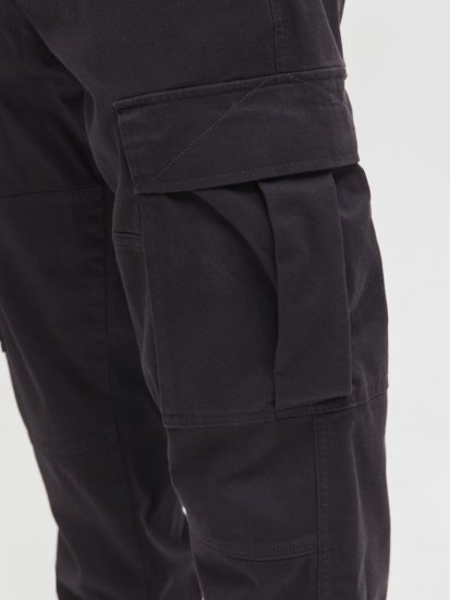 Jack & Jones Jonnie Cuffed Cargo Pants Black - Jeans & broeken - Jeans & Broeken Grote Maten Heren