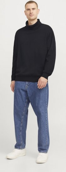Jack & Jones Basic Knitted Sweater with Rolled Neck Black - Alle kleding - Herenkleding in grote maten