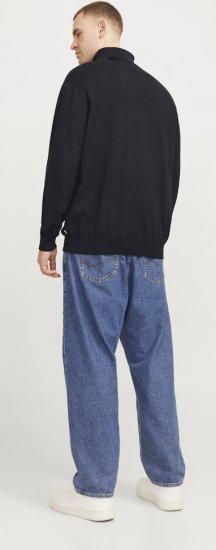 Jack & Jones Basic Knitted Sweater with Rolled Neck Black - Alle kleding - Herenkleding in grote maten