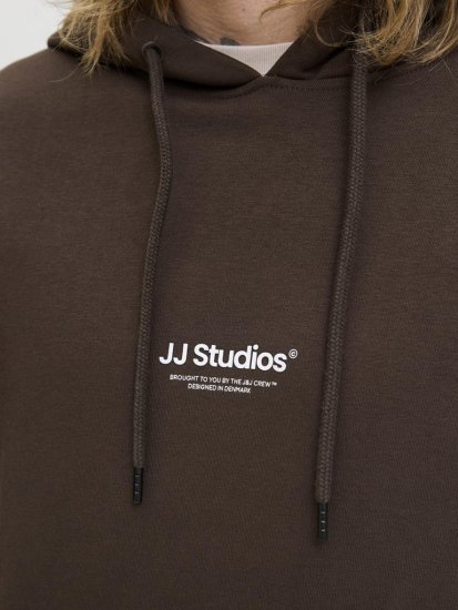 Jack & Jones Soho Hoodie Brown - Sweaters & hoodies - Sweaters & Hoodies Grote Maten Heren