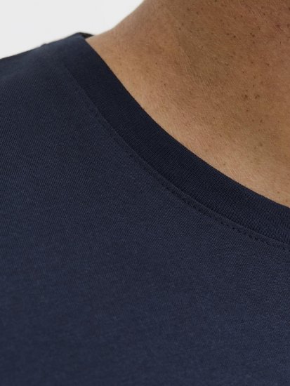 Jack & Jones Logo 2COL T-Shirt Blue - T-shirts - Grote Maten T-shirts Heren