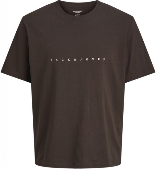 Jack & Jones STAR T-shirt Brown - T-shirts - Grote Maten T-shirts Heren